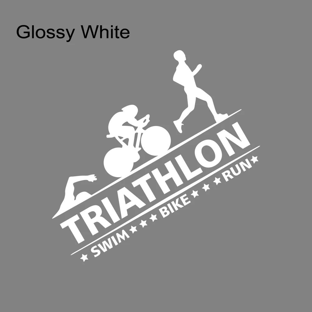 Autolepka Triathlon Plavání Kolo Běh Sportovec Sport Kufr Vinylová Samolepka Motocykly Auto DIY Vnější Dekorace Samolepka Příslušenství