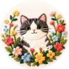 DIY Embroidery Kit Colorful Needlework Craft Animal Embroidery Flower Sewing Kits  Beginners