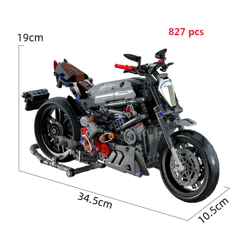 Technical Motorcycle Building Block City Motor Racing Car Speed Motorbike Off Road MOC Model Vehicle Toys For Adults Boy Gifts