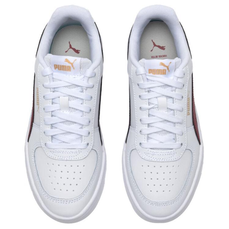 Puma Caven Comfortable Versatile Low-Top Sneakers Unisex Sneakers White Red 380810-47