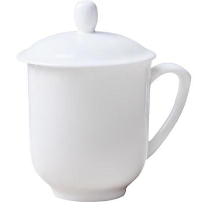 Taisun Simple Ceramic Lidded Meeting Cup