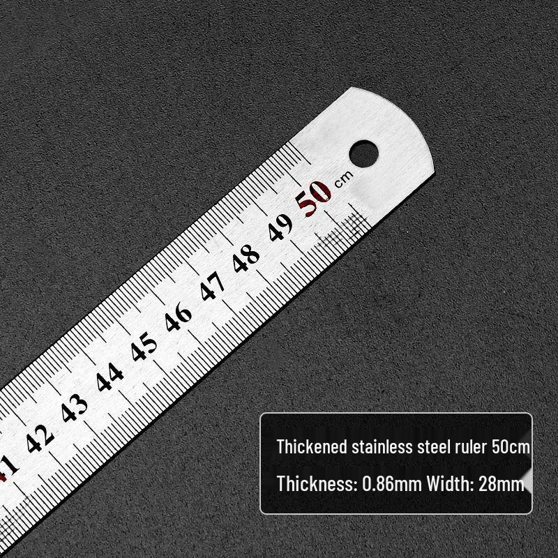 Set di righelli in acciaio ispessito: Righello Dritto 15cm-2m per Disegno & Disegno Tecnico, Spedizione Gratuita