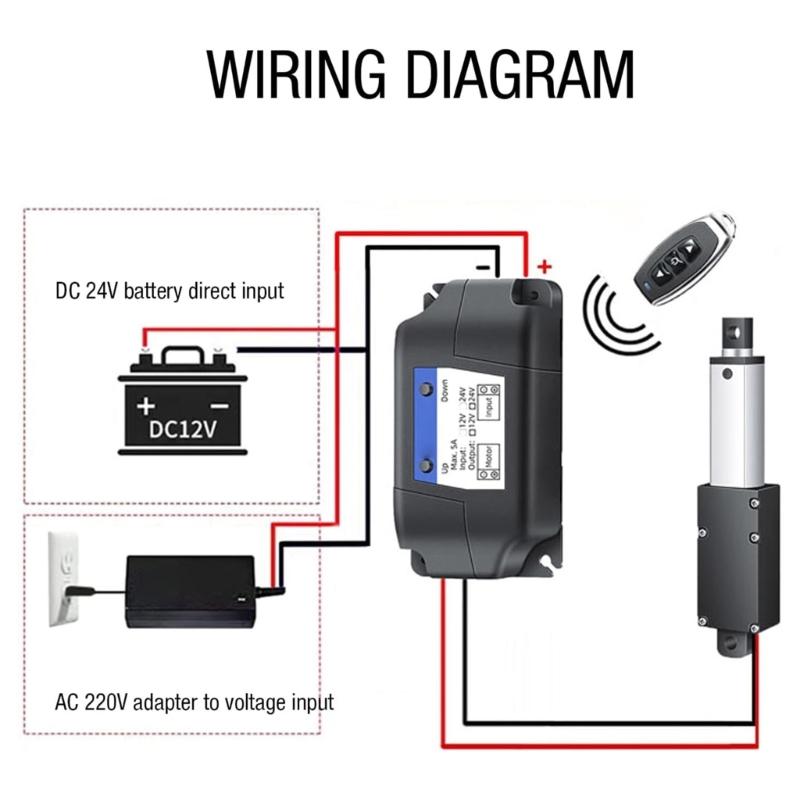 Electric Linear Actuator 24V 150N Thrusts Aluminum Tube Automatic Linear Actuator Telescopic Linear Actuator Enduring