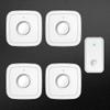 Wireless Battery-Free Doorbell: Long-Range, 1 Transmitter To 4 Receivers, Waterproof, Includes Elderly Call Button.