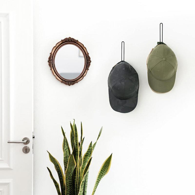 Uchwyt na czapki Organizer na czapki Na czapki bejsbolowe Ścienny stojak na czapki Oszczędzający miejsce Mieści 10 czapek Haki na czapki w kształcie litery L Mocowanie ścienne Uchwyt na czapki