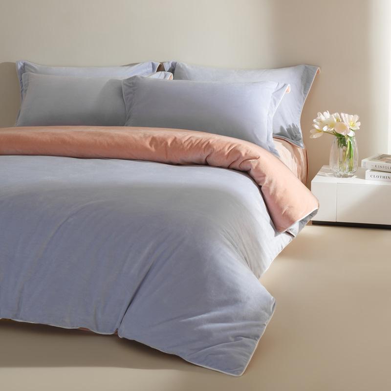 Winter and Autumn Bedding - Milk Fiber Quilt Set for Four Pieces