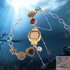 Fashion New Punk Watch Pendant Necklace For Women Retro Elegant Trendy Choker Exaggerated Party Jewelry Accessories Gift