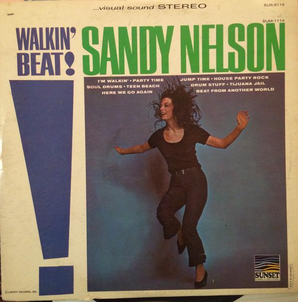 

LP Record SANDY NELSON Walkin Beat SUS5114 Sunset Records 1966 US Rock Used
