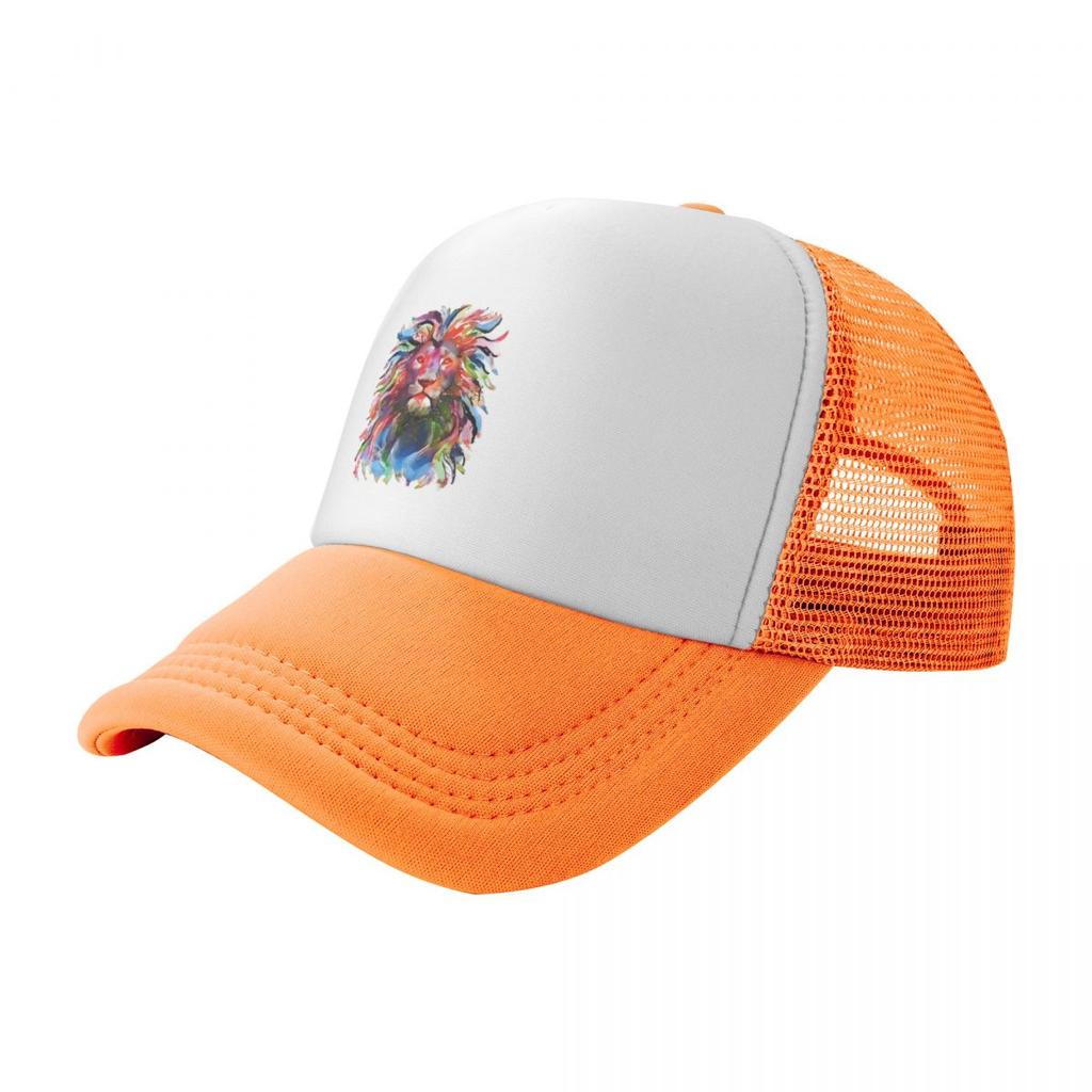 Lion Colorful Arts Baseball Cap Streetwear Birthday Tea Hat  Men Womens