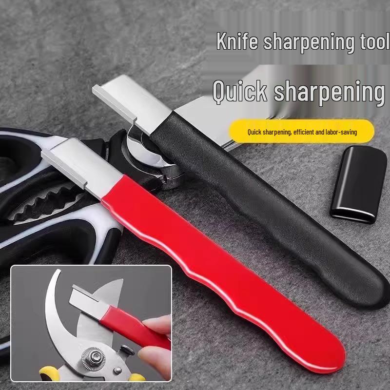 Household Knife & Scissors Sharpener with Whetstone