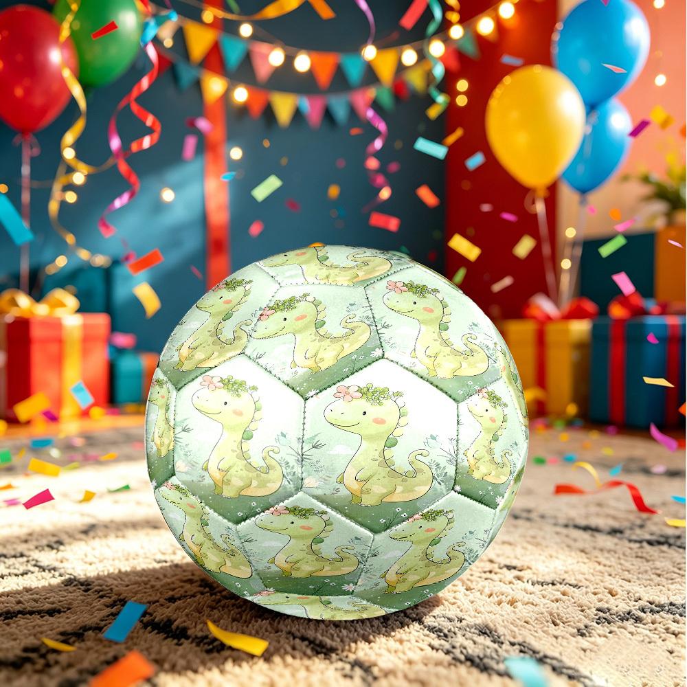 1pc Dinosaur Garden Size 5 Soccer Ball Professional Match Training Football Indoor &Outdoor Sports Ball Lightweight Durable C65157