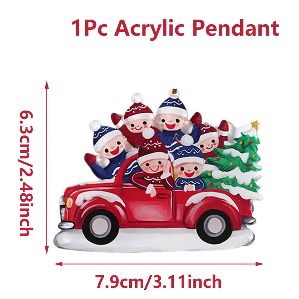 Christmas Family Pendant Navidad Natal Noel Tree Hanging Ornament Merry Christmas Decorations For Home 2025 Happy New Year 2025