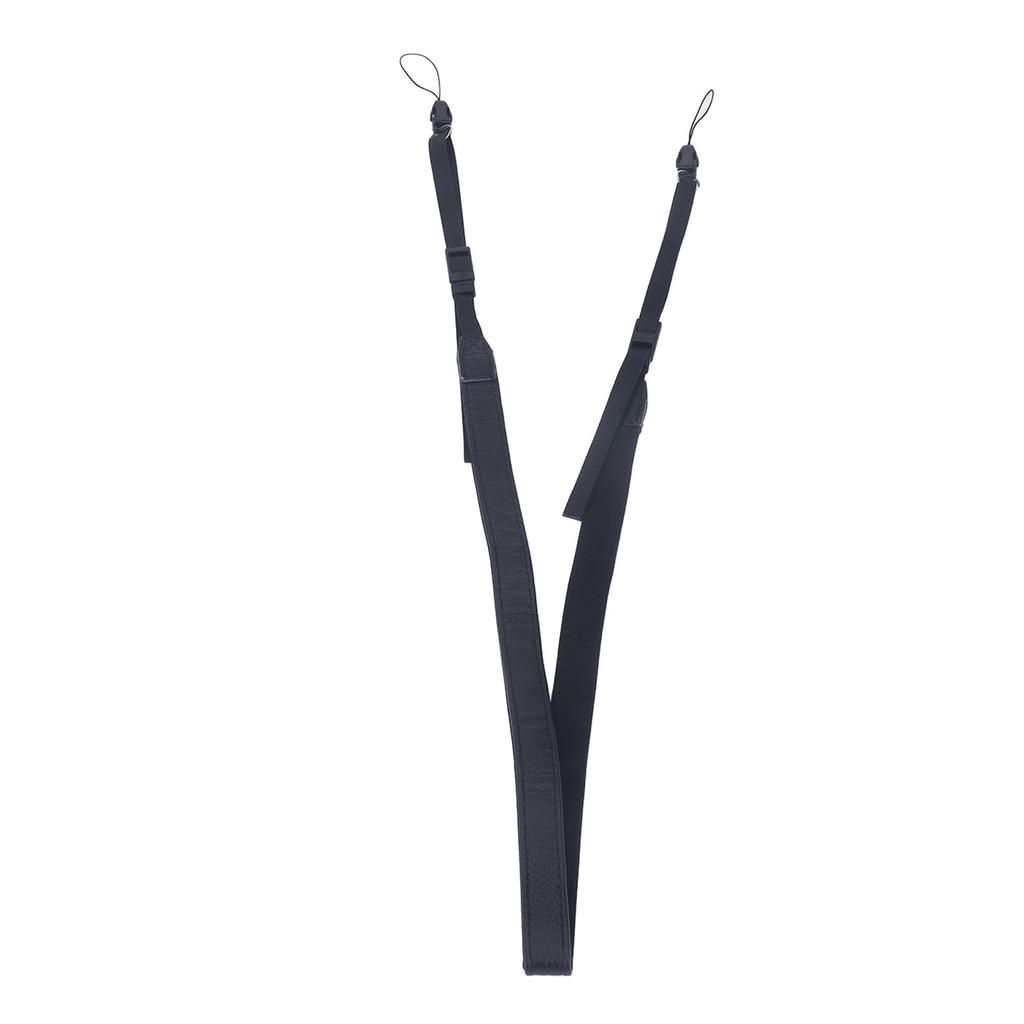 Kameragurt Schlichter Retro-Stil Längenverstellbar Leder Universeller Kamera-Hals-Schultergurt Schwarz