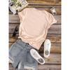 Floral Heart Print T-shirt, Short Sleeve Crew Neck Casual Top for Summer & Spring, Women's Clothing