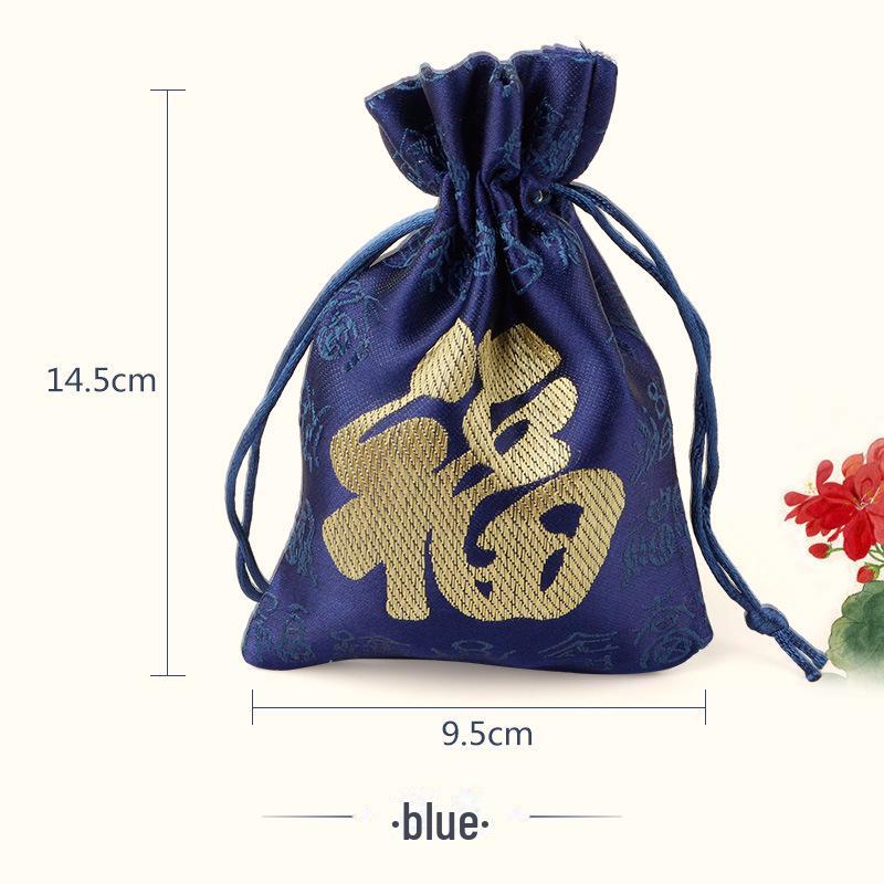 Christmas Flannel Gift Bag: Red Drawstring Bag for Candy, Peace Fruit, and Wedding Favors