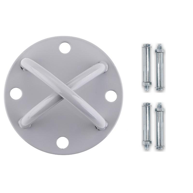 4-Hole Ceiling Mount Plate Aerial Yoga Hammock Swing Dance Chair Heavy Duty Steel Bracket With Screws