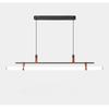 Minimalist Dining room Study Room Office Desk lighting Coffee Table Kitchen island Long Strip LED Ceiling Pendant Lamp