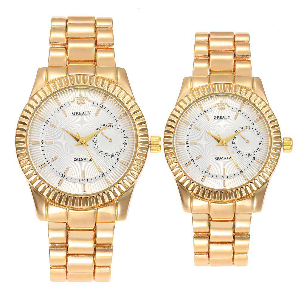 Women's & Men's Fashion Quartz Watch with Alloy Strap