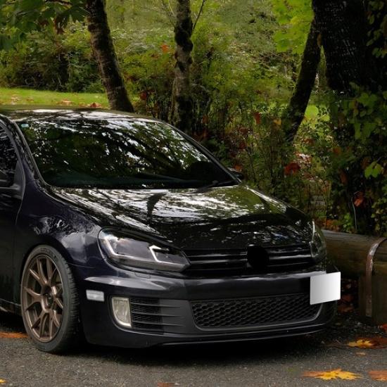 2PCS Clear Lens Front Bumper Side Marker Lights For 2010-2014 VW MK6 Golf GTI EA