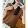 Women Knit T-shirt Summer Knitted Shirt Short Sleeve Tees Turn-down Collar Pullover Knit Tops Female