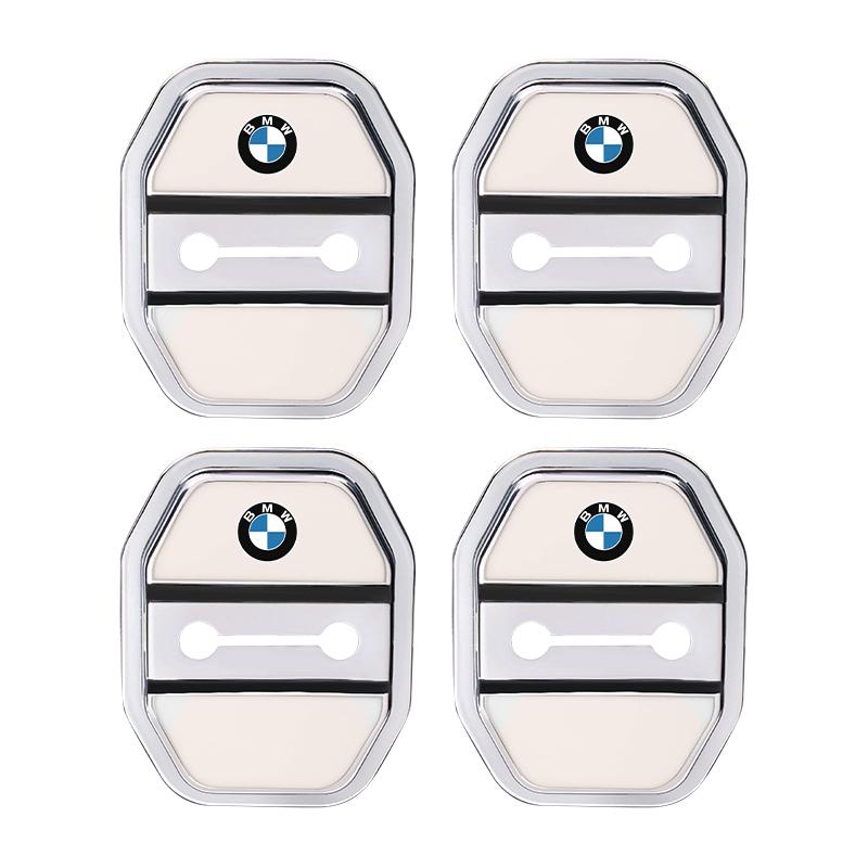 4PCS Silicone Car Interior Door Lock Cover Auto Door Latch Protective Sticker Accessories For BMW G80 G06 G07 G42 G14 G15 G16 F8