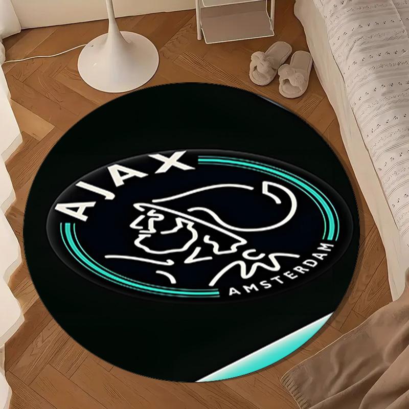 AFC Ajax Emblem Design Round mat, Anti-slip Circle Carpet Chair rug For livingroom,Bedroom, doormat home decor Gift Christmas Gifts