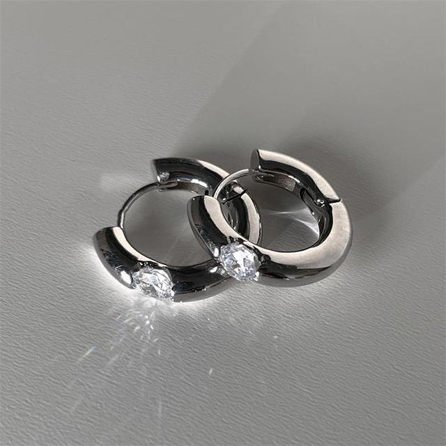 925 zilveren minimalistische geometrische witte zirkoon oorbellen voor dames meisje mode nieuwe sieraden dames cadeau feest