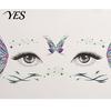 Mobile Phone Case Stickers 5 Sheets Glitter Butterfly Eye Stickers, Temporary Face Tattoos for Tail Kids, Cartoon Decals Festival Makeup, Party Decor