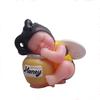 Mujiang 3D Sleeping Bee Baby Birthday Cake Resin Clay Candle Molds Silicone Soap Mould Fondant