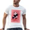 Panda T-Shirt Man T Shirt Summer Cotton Tshirt 100% Cotton T Shirt Pack T-shirt