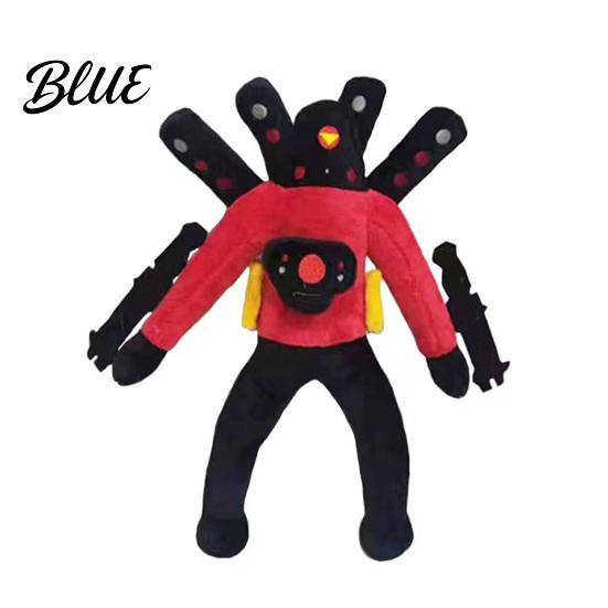 Playful Plush Doll TV Man Toy PP Cotton Fully Filled Speakerman Stuffed Plushie Collectible Gifts for Kids Fans Halloween Decoration Christmas
