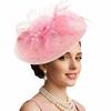 Sweet Vintage Fascinator Hat Elegant 1920s Hair Accessories Mesh Feather Headband  Photography