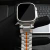 Titanový článkový náramek pro Apple Watch Ultra3 49mm 45mm 44mm 46mm Nerezový řemínek pro Iwatch Series 11 10 9 8 7 6 Se