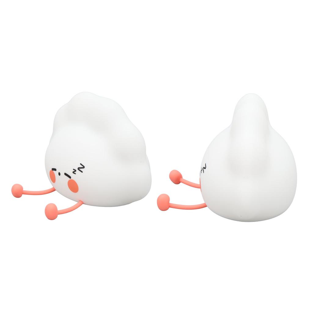 Night Light 3 Level Brightness USB Rechargeable White Warm Cute Soft Night Lamp for Bedroom Desktop Decoration