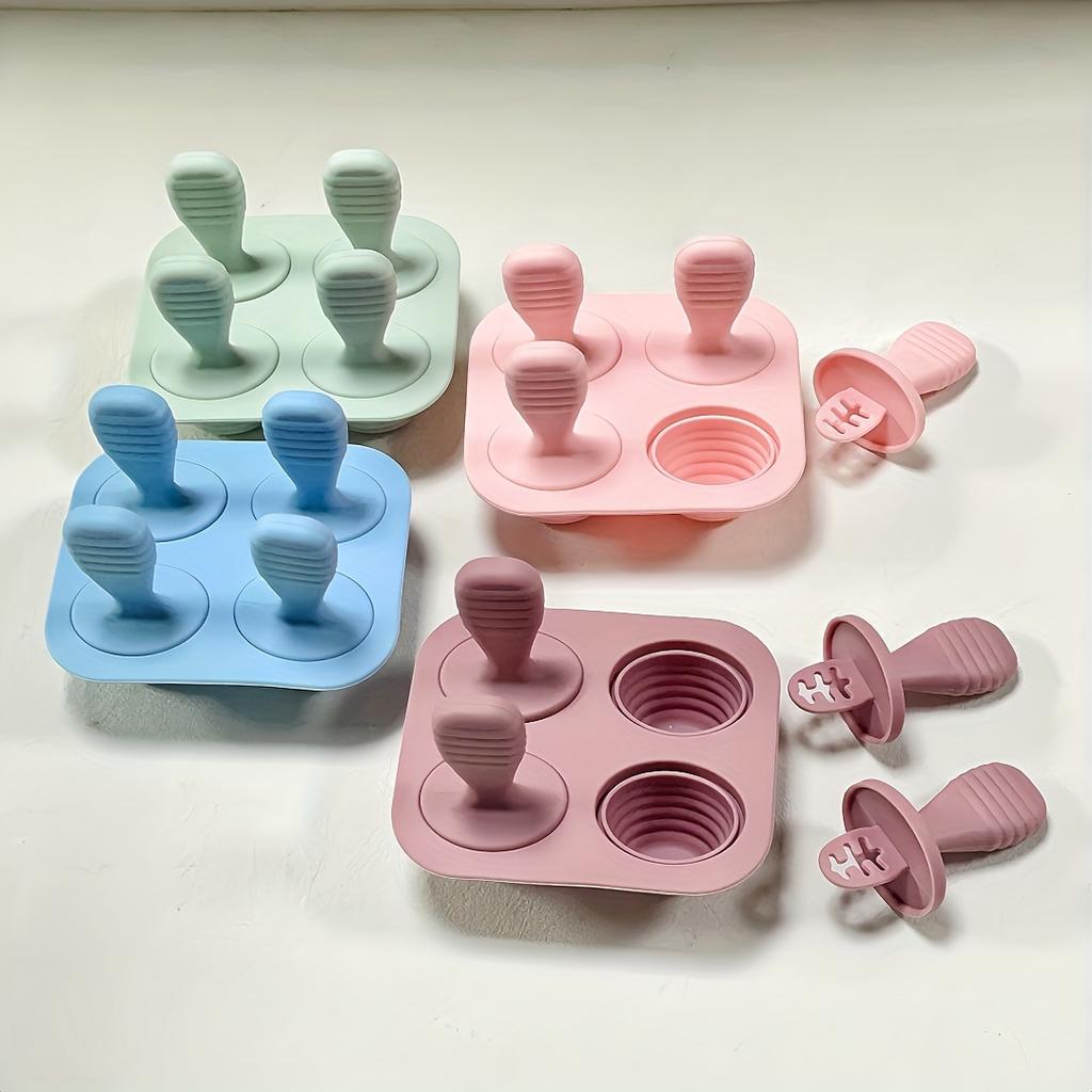1PACK ice cream mold baby food supplement box silicone ice grid popsicle mold DIY children's homemade ice cream mold
