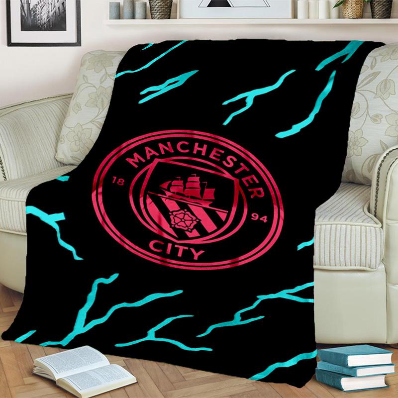 City Football Club Printed Throws Blanket Soft Flannel Blankets for Couch Bed Gifts for Men Women Picnic Blanket Christmas Gifts