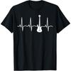 Bass Guitar Player Heartbeat Bassist for Musicians T Shirts Gift Idea Christmas Guitar Humor Tee Short Sleeve Loose Clothing