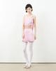 Leobyui Box Pleated Satin Skirt Pink