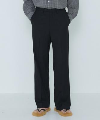 Deossingindeeodeeo Refine Black Straight Wide Slacks Black