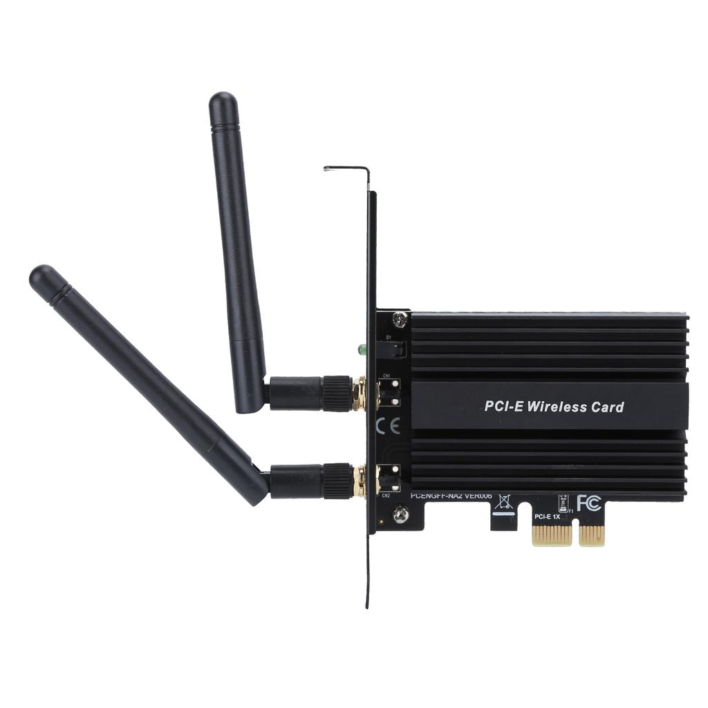 PCI Express WiFi 6 Adapter 3000Mbps for Intel AX200 Pro 802.11ax 2.4G 5Ghz for Bluetooth5.0Black