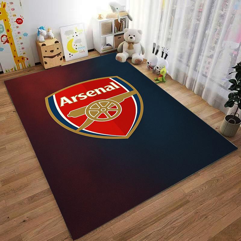 Arsenal Football Logo carpet Designed floor mat, suitable as a non-slip mat for the living room or bedroom sofa