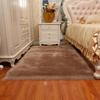 Alfombra Redonda de Felpa Mejorada de Imitación de Lana para Sala de Estar, Dormitorio o Uso como Esterilla de Yoga