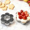 Baking Mousse Tart Ring 1 Pcs Stainless Steel Perforated Pastry and Crumpet Mold for Kitchen and Home Hotel Use