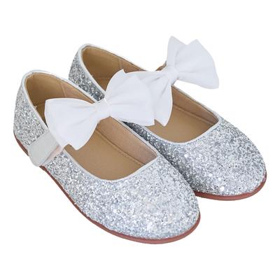 [Babyzzam] Girls' Jenny Flat Silver [Y982-10014]