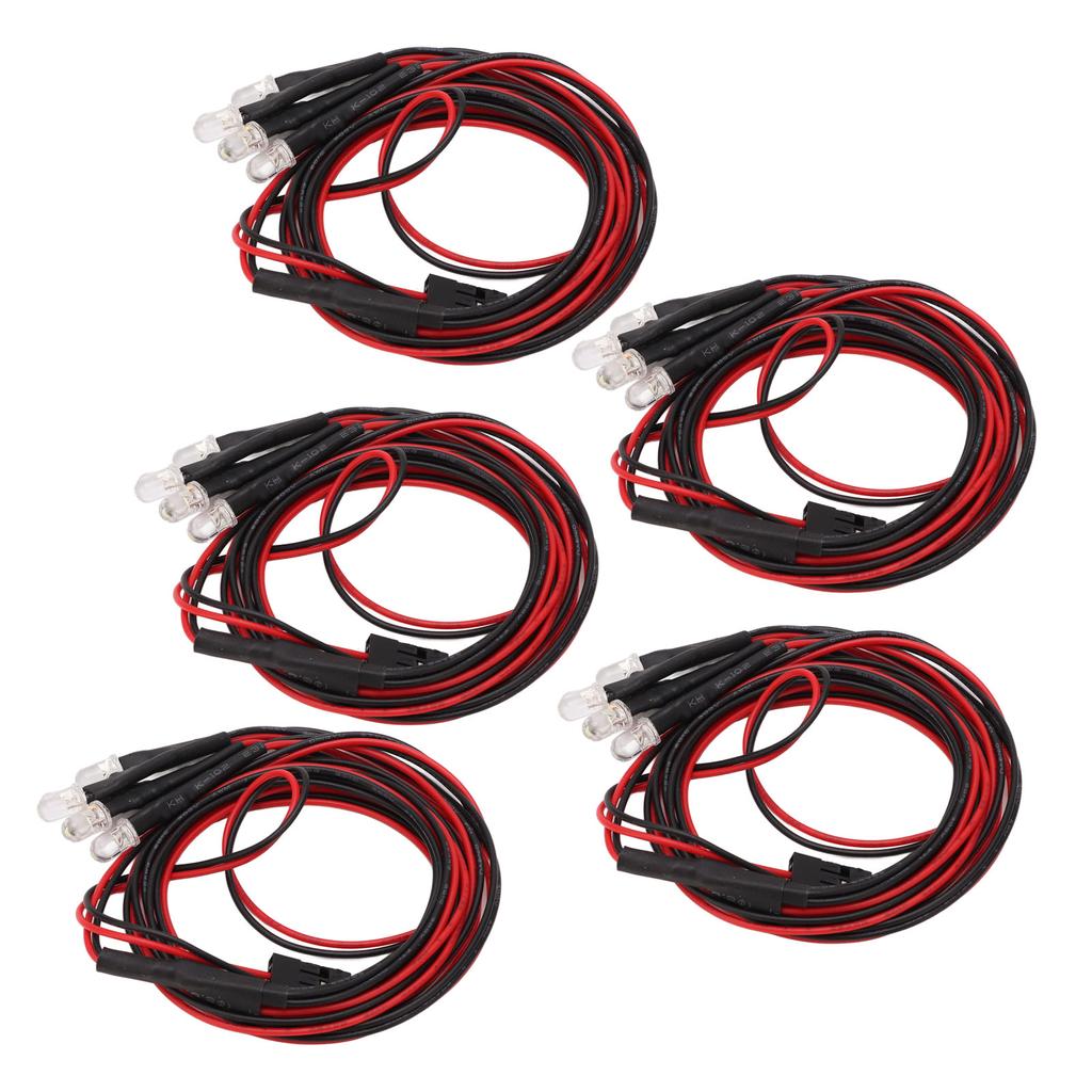 5mm White RC Car Led Lights Kit Super Bright Remote Control Vehicle Accessories for Traxxas