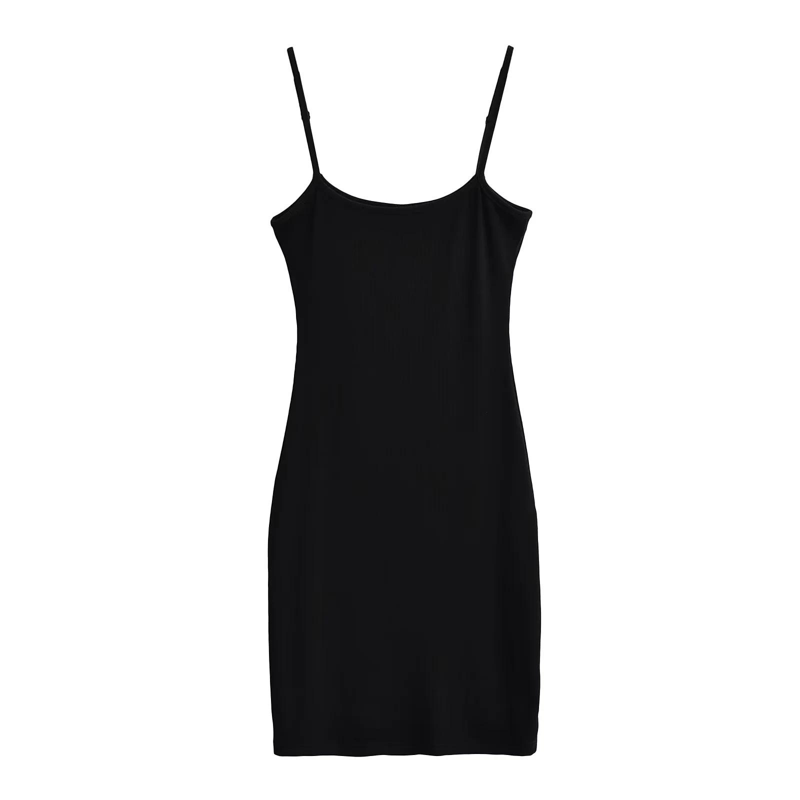 

Платье мини-бодикон в стиле Кендалл, лето 2024, однотонное, на тонких бретелях, облегающее Large