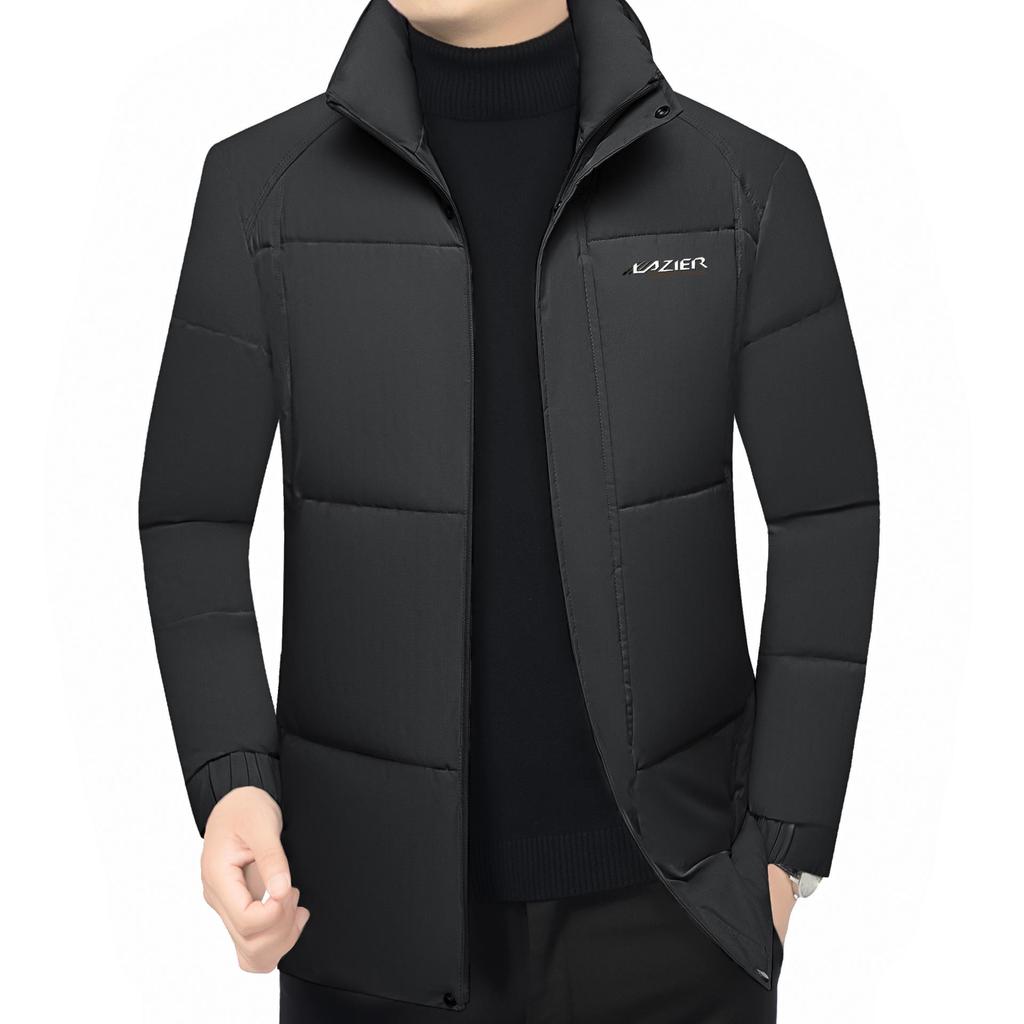 2025 Stylish Cotton Stand Collar Jacket: Winter Business Casual Outerwear for Men