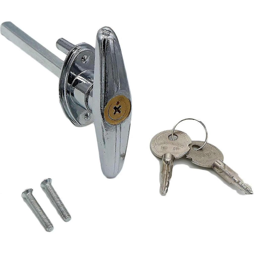 Garage Door Keyed T-handle Lock Kit With 2keys,universal Shed Door Lock T Handle