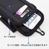 BAGZY Shoulder Waist Smartphone Hiking Pouch with Carabiner and Shoulder EDC Molle Tactical Sports Waist Card Crossbody Small Item Gadget Smartphone
