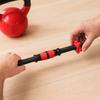 3PCS Steel Weight Bar Set Threaded Ends Black and Red Dumbbell Dumbbell Handle Set  Home Gym